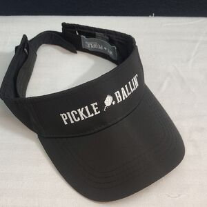 WE PEOPLE by Pavilion Black Adjustable Pickle Ball Visor